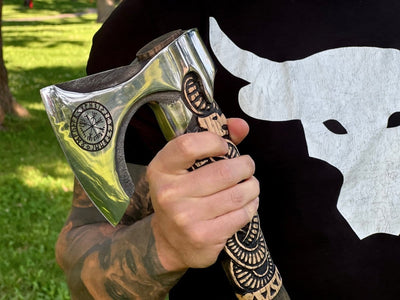 Hache Guerrière Viking - "Hache d'Égide"-HERITAGE VIKING