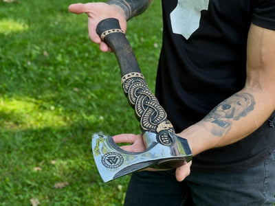Hache Guerrière Viking - "Hache d'Égide"-HERITAGE VIKING