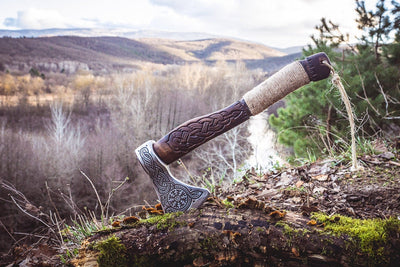 Hache Guerrière Viking - "Hache de Glace Éternelle"-HERITAGE VIKING