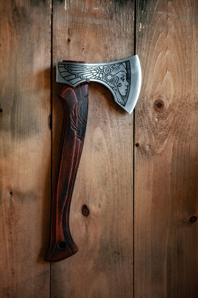 Hache Guerrière Viking - "Hache de l'Aurore Boréale"-HERITAGE VIKING
