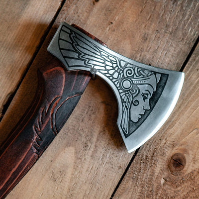 Hache Guerrière Viking - "Hache de l'Aurore Boréale"-HERITAGE VIKING