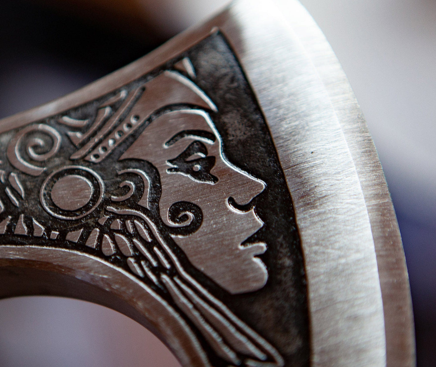Hache Guerrière Viking - "Hache de l'Aurore Boréale"-HERITAGE VIKING