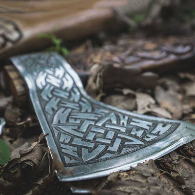 Hache Guerrière Viking - "Hache des Brumes Boréales"-HERITAGE VIKING