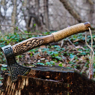 Hache Guerrière Viking - "Hache des Brumes Boréales"-HERITAGE VIKING