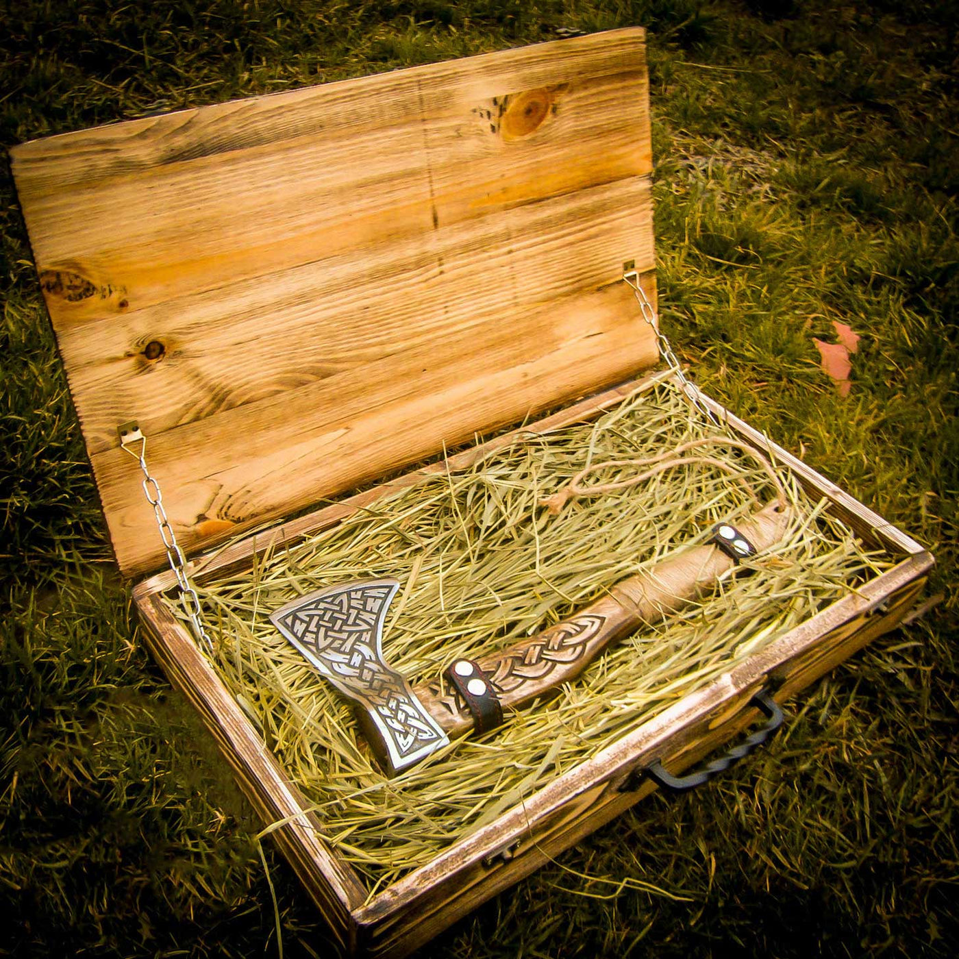 Hache Guerrière Viking - "Hache des Brumes Boréales"-HERITAGE VIKING