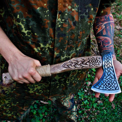 Hache Guerrière Viking - "Hache des Brumes Boréales"-HERITAGE VIKING