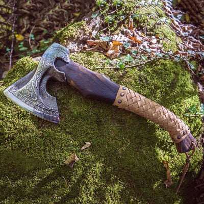 Hache Guerrière Viking - "Hache des Dieux Anciens"-HERITAGE VIKING