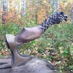 Hache Guerrière Viking - "Hache du Loup"-HERITAGE VIKING