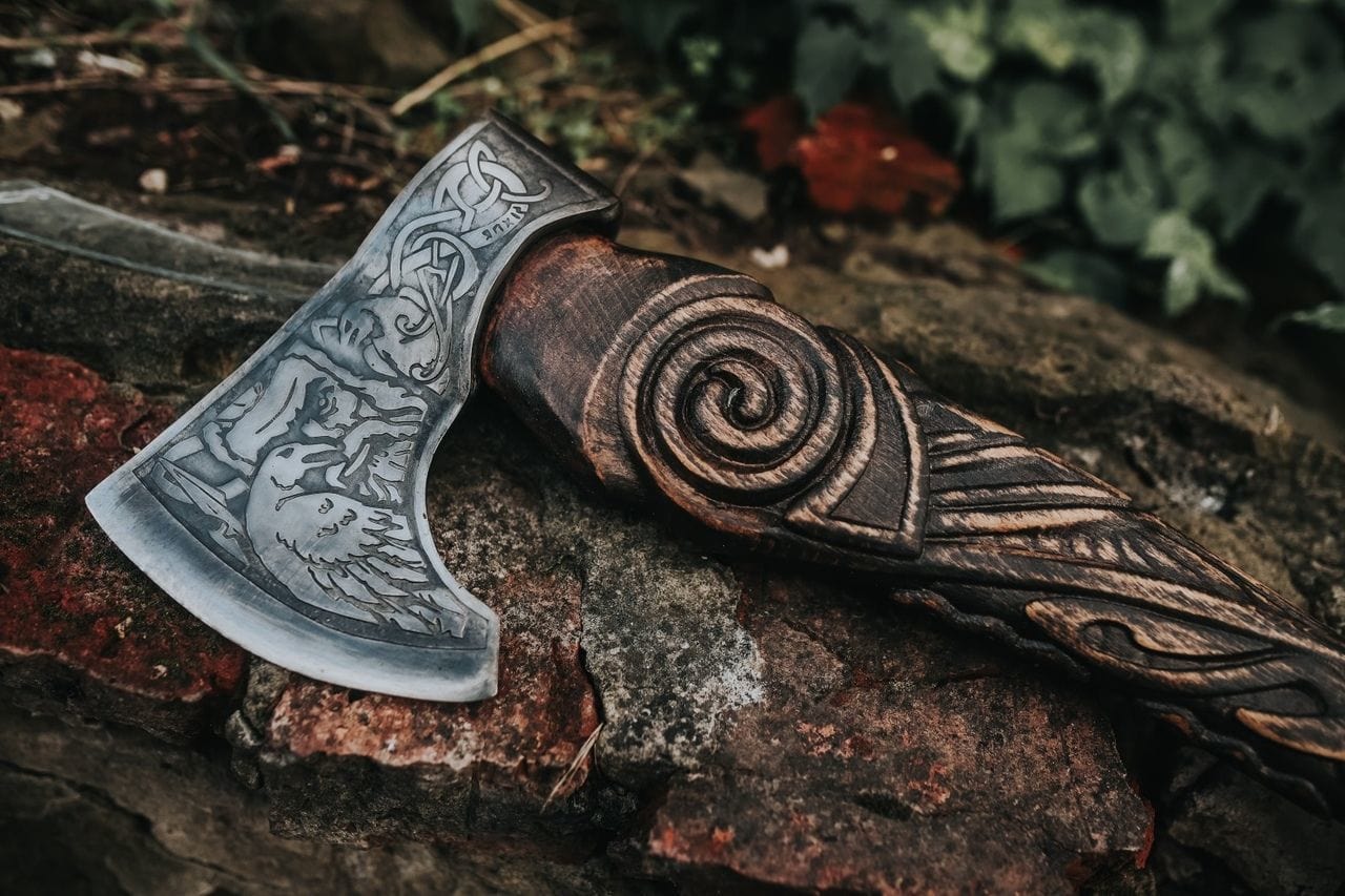 Hache Guerrière Viking - "Hache du Nain des Montagnes"-HERITAGE VIKING