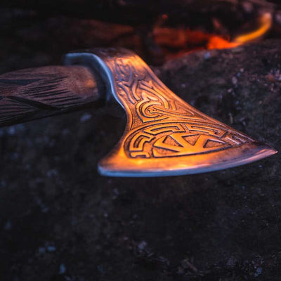 Hache Guerrière Viking - "Maelström de l'Hiver"-HERITAGE VIKING