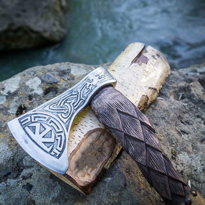 Hache Guerrière Viking - "Maelström de l'Hiver"-HERITAGE VIKING