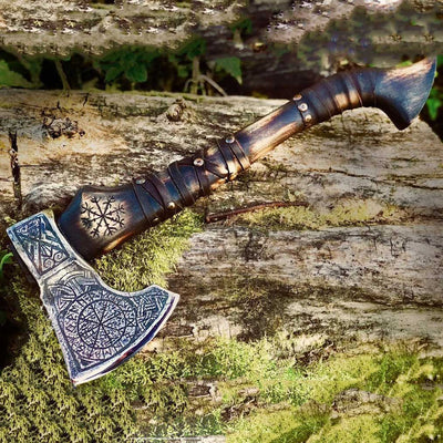 Hache Guerrière Viking - "Ombre des Dieux"-HERITAGE VIKING