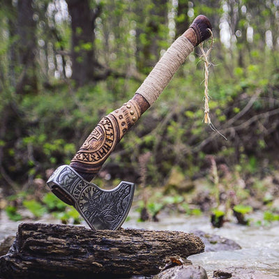 Hache Guerrière Viking - "Sombre Brume"-HERITAGE VIKING