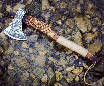 Hache Guerrière Viking - "Sombre Brume"-HERITAGE VIKING