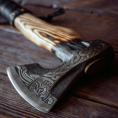 Hache Guerrière Viking - "Tempête du Ragnarök"-HERITAGE VIKING