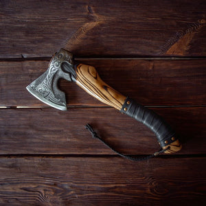 Hache Guerrière Viking - "Tempête du Ragnarök"-HERITAGE VIKING