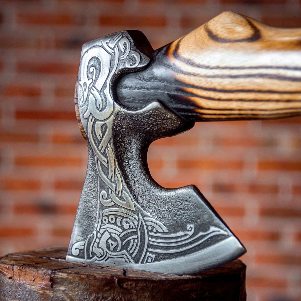 Hache Guerrière Viking - "Tempête du Ragnarök"-HERITAGE VIKING
