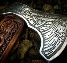 Hache Guerrière Viking - "Tranchoir des Légendes"-HERITAGE VIKING