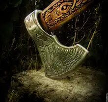 Hache Guerrière Viking - "Tranchoir des Légendes"-HERITAGE VIKING