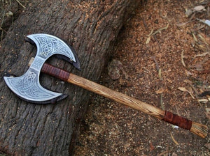 Hache Guerrière Viking - "Tranchoir des Tempêtes"-HERITAGE VIKING