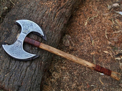 Hache Guerrière Viking - "Tranchoir des Tempêtes"-HERITAGE VIKING