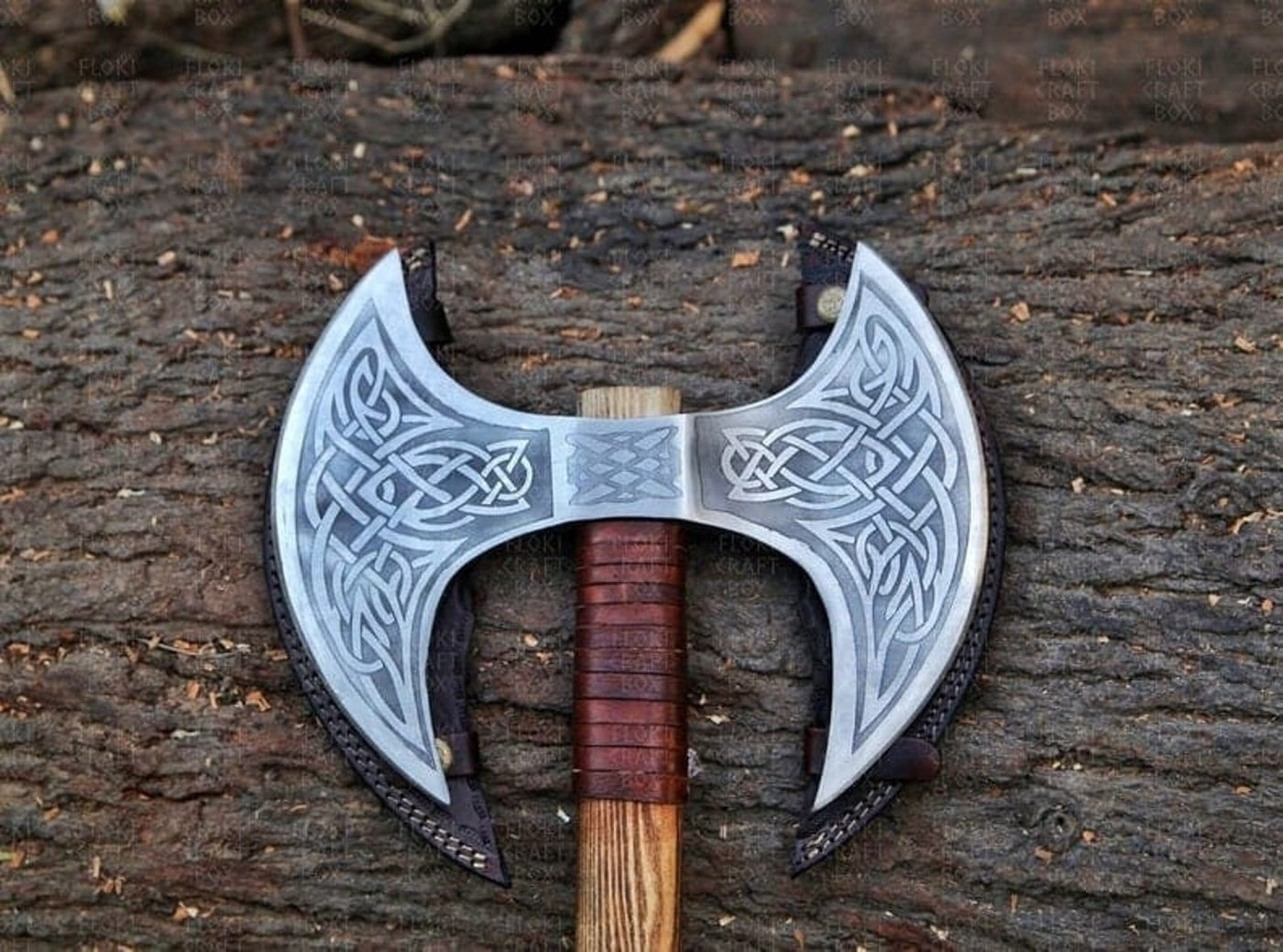 Hache Guerrière Viking - "Tranchoir des Tempêtes"-HERITAGE VIKING