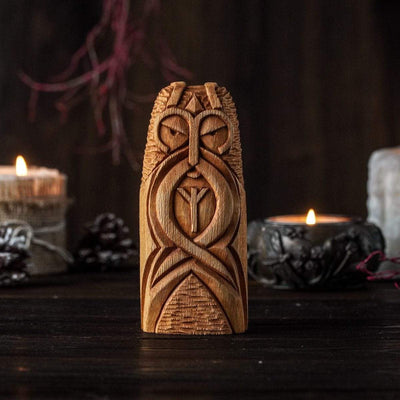 Statue en bois de Heimdall-HERITAGE VIKING