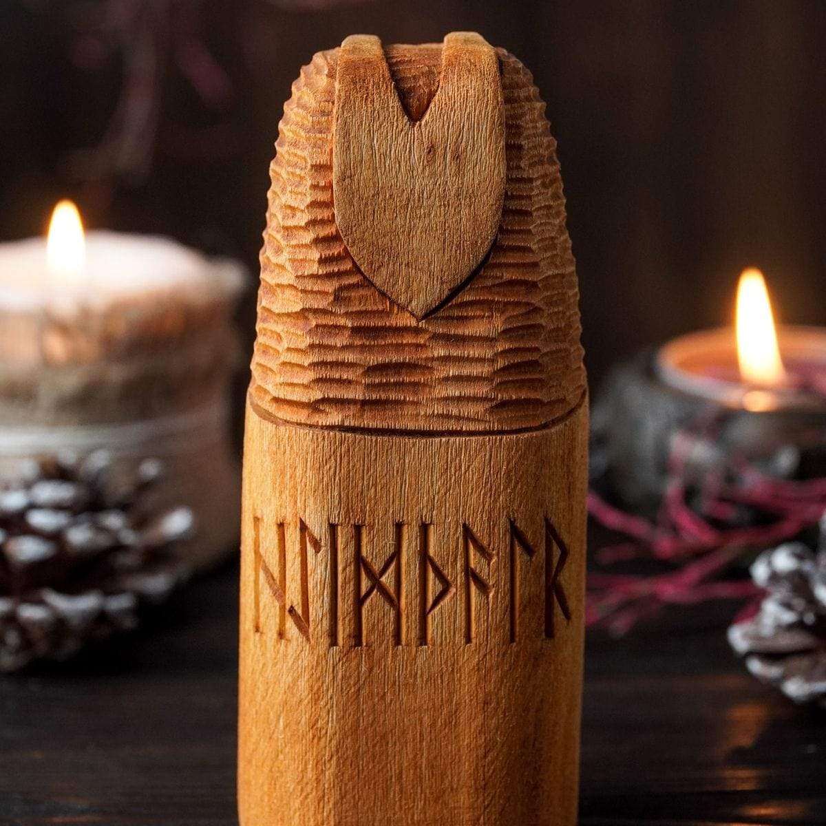 Statue en bois de Heimdall-HERITAGE VIKING