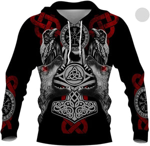 Hoodie Viking "Compass du Destin"-HERITAGE VIKING
