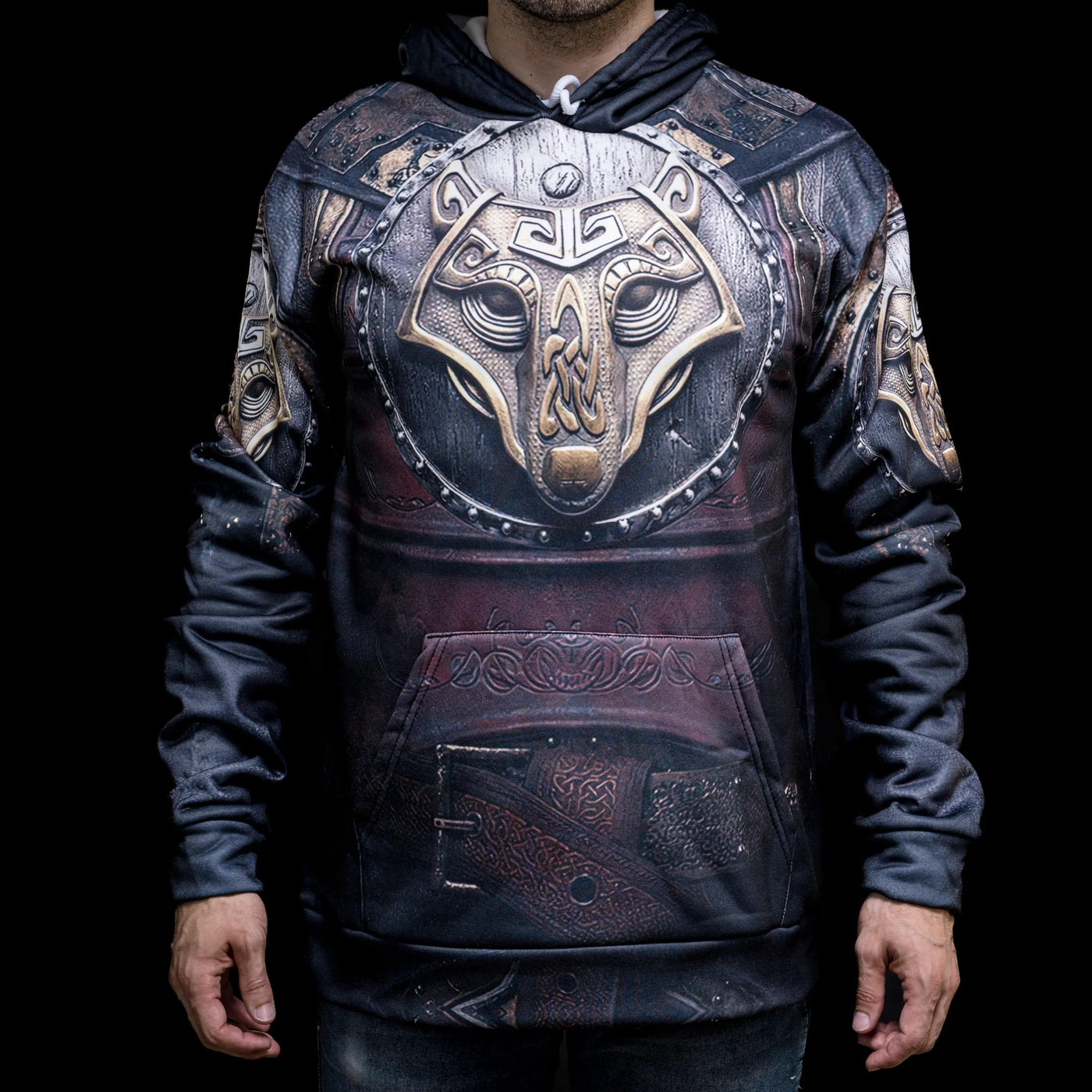 Hoodie Viking "Fenrir, l'Équipement de Bronze"-HERITAGE VIKING