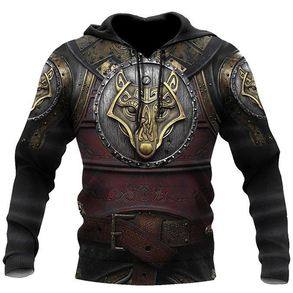 Hoodie Viking "Fenrir, l'Équipement de Bronze"-HERITAGE VIKING