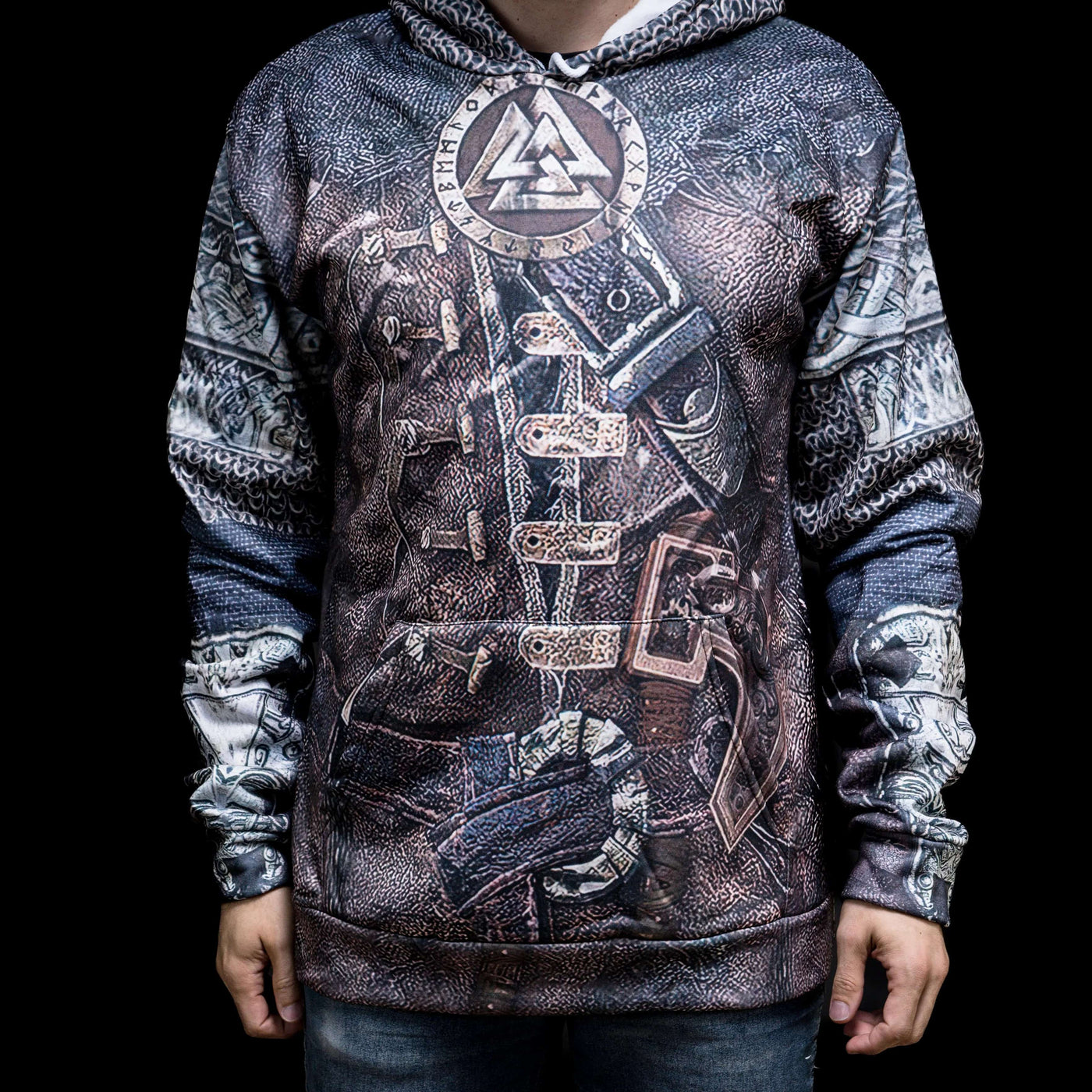 Hoodie Viking "Hoodie Armure du Valhalla"-HERITAGE VIKING
