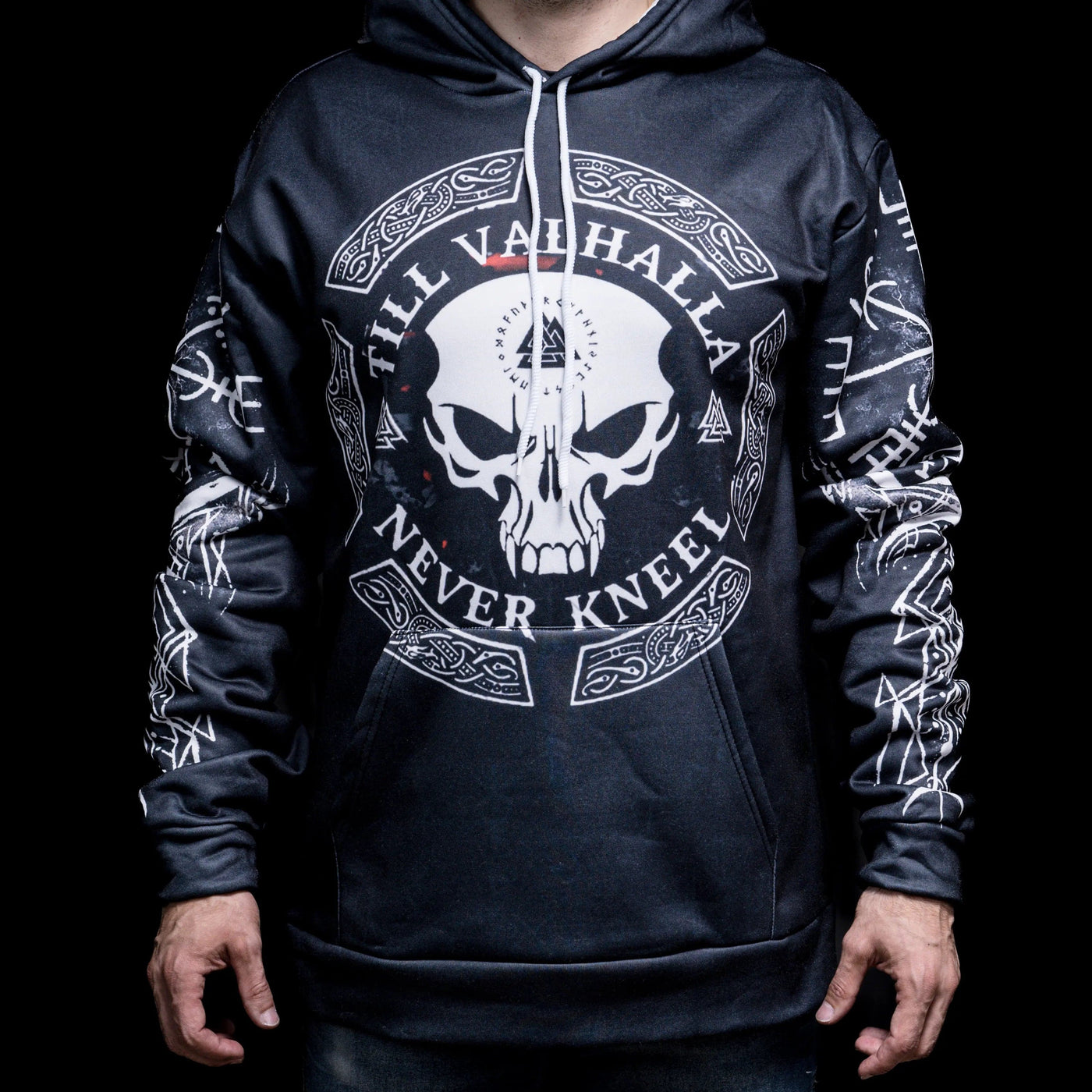 Hoodie Viking "Hoodie Crâne de Guerrier - Voyage jusqu'au Valhalla"-HERITAGE VIKING