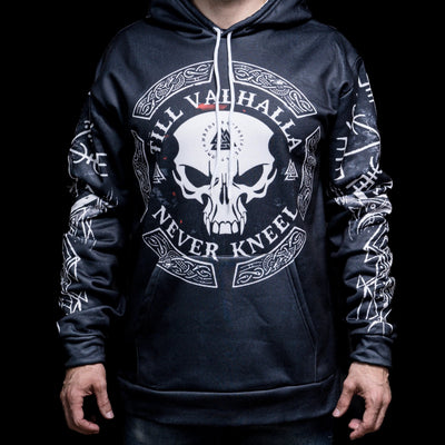 Hoodie Viking "Hoodie Crâne de Guerrier - Voyage jusqu'au Valhalla"-HERITAGE VIKING