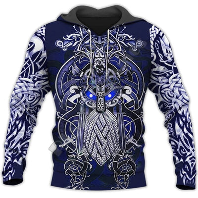 Hoodie Viking "Hoodie Fenrir et Odin - Duel de Destin"-HERITAGE VIKING
