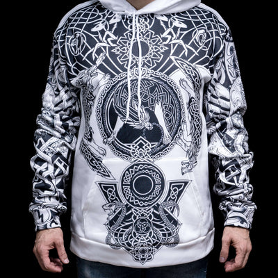 Hoodie Viking "Hoodie Loup du Nord - Emblèmes Viking"-HERITAGE VIKING