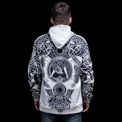Hoodie Viking "Hoodie Loup du Nord - Emblèmes Viking"-HERITAGE VIKING