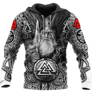 Hoodie Viking "Hoodie Mjöllnir et Valknut"-HERITAGE VIKING