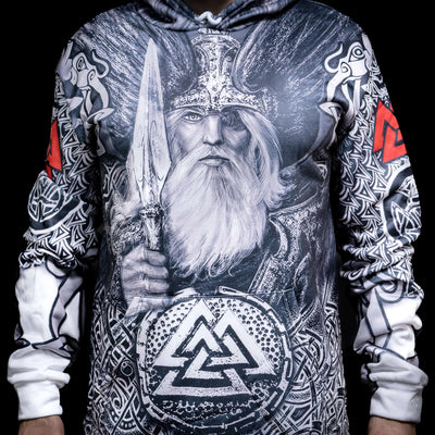 Hoodie Viking "Hoodie Mjöllnir et Valknut"-HERITAGE VIKING