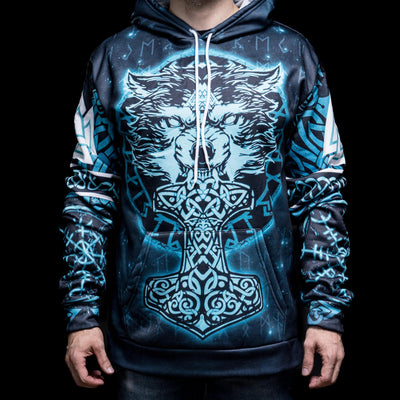 Hoodie Viking "Hoodie Mjölnir du Loup"-HERITAGE VIKING