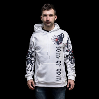 Hoodie Viking "Rune Valknut Chemin vers le Valhalla"-HERITAGE VIKING