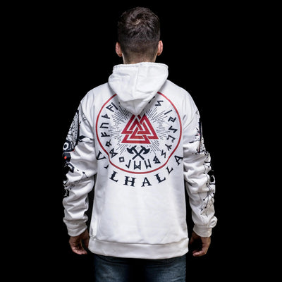 Hoodie Viking "Rune Valknut Chemin vers le Valhalla"-HERITAGE VIKING