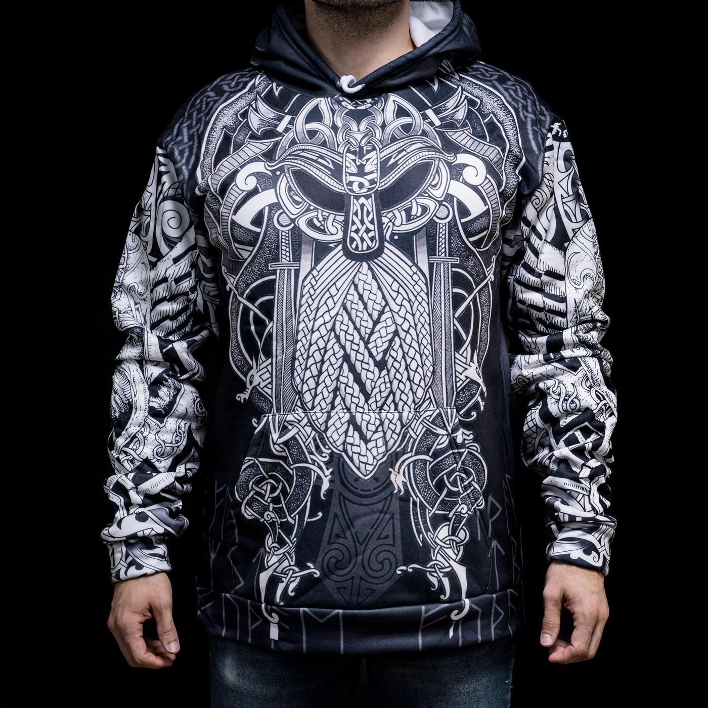 Hoodie Viking "Thor's Epicenter - Puissance du Tonnerre"-HERITAGE VIKING