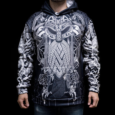 Hoodie Viking "Thor's Epicenter - Puissance du Tonnerre"-HERITAGE VIKING