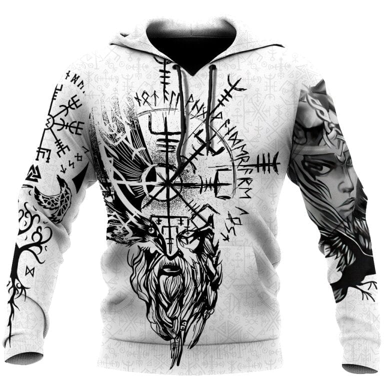 Hoodie Viking "Vegvisir Géant - Compass de la Vie"-HERITAGE VIKING