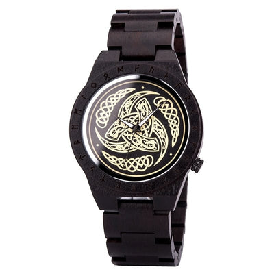 Montre en Bois - La Corne d'Odin-HERITAGE VIKING