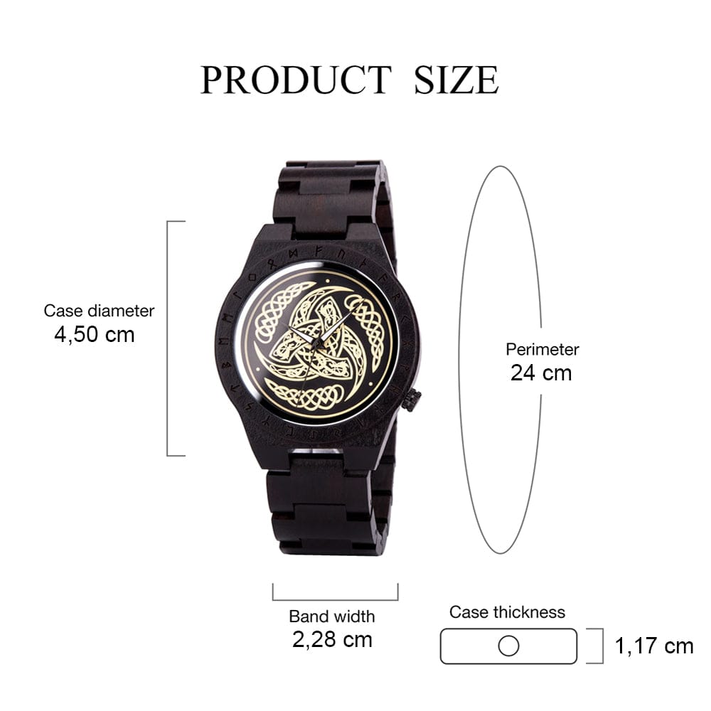 Montre en Bois - La Corne d'Odin-HERITAGE VIKING