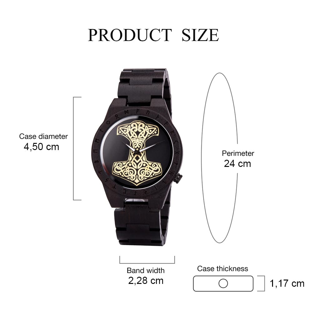 Montre en Bois - Mjolnir-HERITAGE VIKING