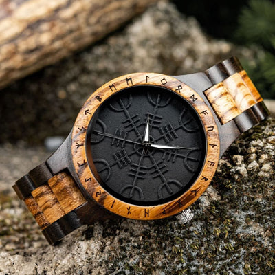 Montre en Bois - Vegvisir-HERITAGE VIKING