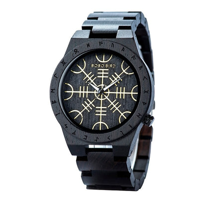 Montre en Bois - Vegvisir-HERITAGE VIKING